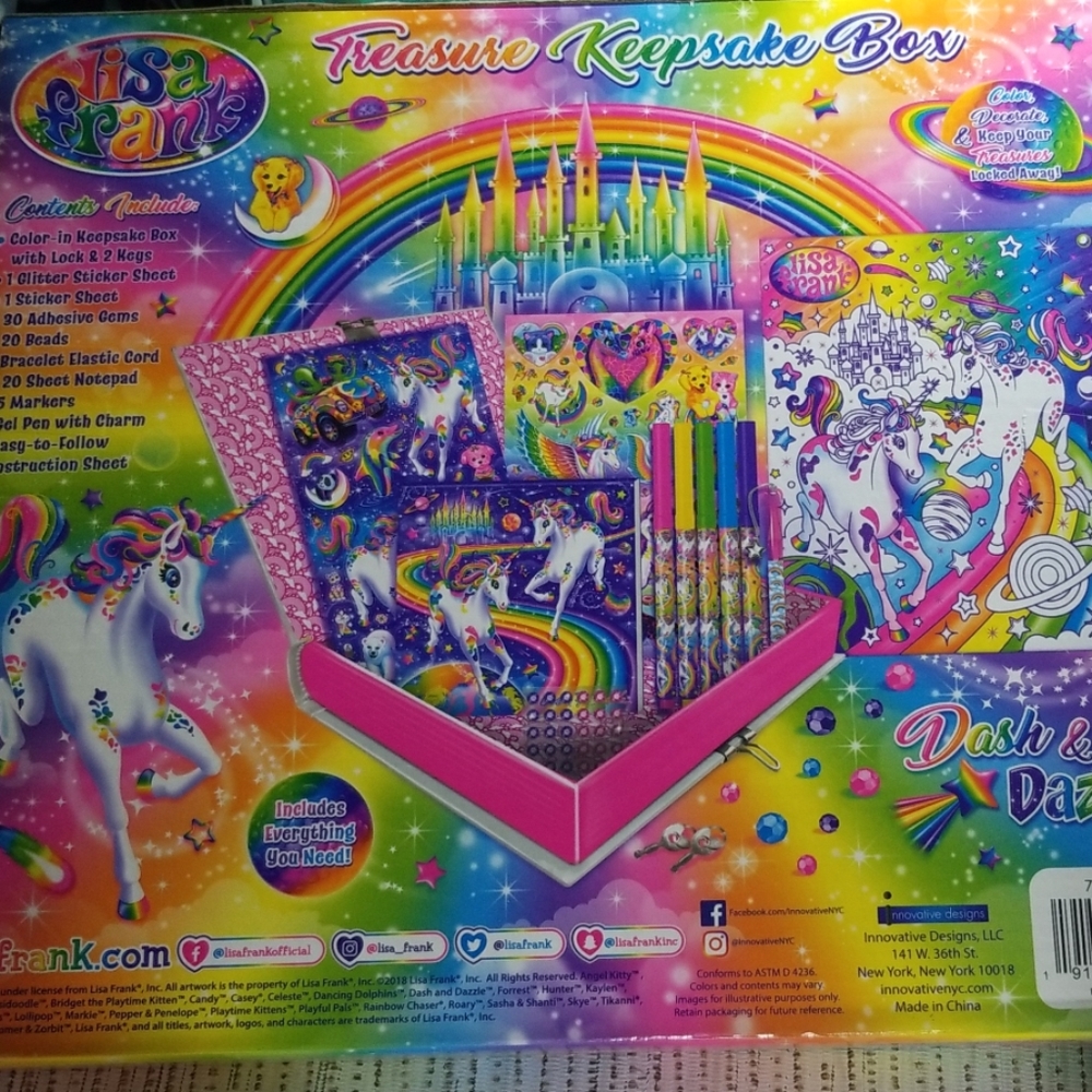 Lisa Frank Treasure Keepsake Box